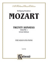 20 SONATAS VOLUME 1 VIOLIN cover